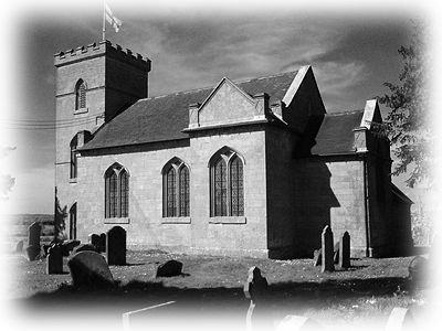 Rushock Church, the final resting place of the ashes of John Bonham