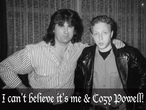 Nick Lauro and Cozy Powell, circa 1995