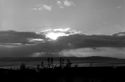 View of Welsh Hills from Devonshire Road, West Kirby